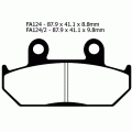 EBC Brakes Double-H Sintered Superbike Brake Pads Front - FA124/2HH EBC Brakes Double-H Sintered Superbike Brake Pads Front - FA124/2HH